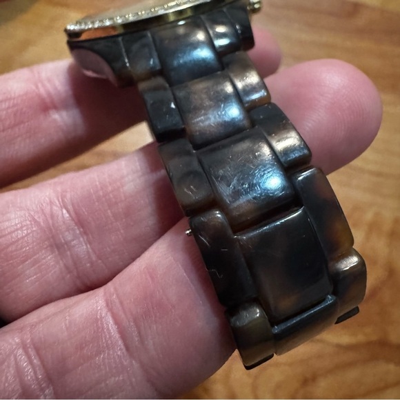 Fossil Womens Watch ES2795 Stella Quartz Gold Tone Faux Tortoise Shell 37mm Read - Picture 5 of 16